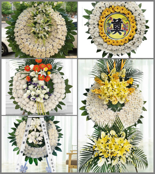 广东广州市花都区狮岭镇瑞边村花圈速递
